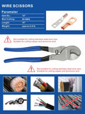 ▶ Cortador de cables- Herramienta de prensado hidráulico y, crispadura hidráulica de lengüetas de cable 8 toneladas de EE. UU. 12 AWG a 00 (2/0) kit de herramientas de cable de terminal