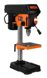 WEN 4208T Prensa de taladro de hierro fundido de 2.3 amperios, 8 pulgadas, 5 velocidades, negro/naranja
