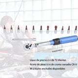 SPOWAY 16 Piezas Juego Vaso con Extensión,Llave Dinamométrica De 72 Dientes Ajustable De Doble Dirección Con Hebilla Para Mantenimiento De Bicicletas, Motocicletas Y Aut