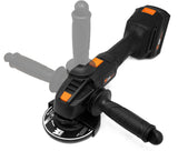 WEN - Amoladora angular inalámbrica, sin escobillas con batería de iones de litio de 20 V máx. 4.0 Ah y cargador (20944), color negro