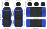 ▶ Fundas transpirables para asiento de auto, asientos completos, fundas de asiento hechas de tela de malla 3D para autos, fundas interiores compatibles con asiento dividido, ajuste universal