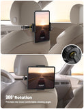 ▶ Soporte Tablet Auto : Soporte de iPad Reposacabezas de Coche para 4.7"-12.9" Inch, Tales como iPad Pro 9.7, 10.5, 11, 12.9, Air, Mini 2, 3, 4, iPhone 15 14, Tab, E-Reader, Celular y Tablets