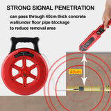 ▶ Buscador de tuberías y cables subterráneos,  Tuberías De Agua, Profundidad De Detección De 40 Cm, Con 7 Sondas Impermeables Y Perilla De Ajuste De Sensibilidad, Cable De Señal De 20/30/40 M, Adecuado Para Tuberías De Pvc,20m
