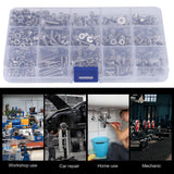 🔩 Paquete de 440 piezas M3 M4 M5 Tornillos hexagonales de cabeza plana y tuercas hexagonales para el kit de surtido de sujetadores de máquinas