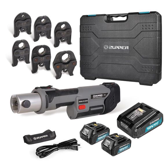 ▶ Herramientas de prensa profesional estándar actualizado con mordazas de prensa Pro opcionales para cobre Viega (mordazas de 1/2 pulgadas, 3/4 pulgadas, 1 1/4 pulgadas, 1 1/2