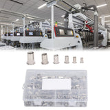 180 Uds. Kit de Tuercas de Remache M3 M4 M5 M6 M8 M10 304 Inserto de Tuerca de Remache Roscado de Acero Inoxidable Tuercas de Inserción de Cabeza Plana para Automóviles