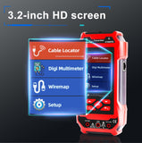 ▶ Buscador de tuberías y cables subterráneos 2 en 1, detector de tubos de metal de circuito, rastreador de cables, herramienta para detectar cables subterráneos, cables, vías de agua y gas