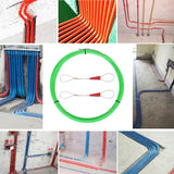 ▶ Guia Jalacable de 20M, enhebrador de agarre de Cable, tirador de Cable de pescado, varilla de cinta de pescado de pared con sujetador, tirador de Cable, varilla de agarre, varilla de tracción de Cable