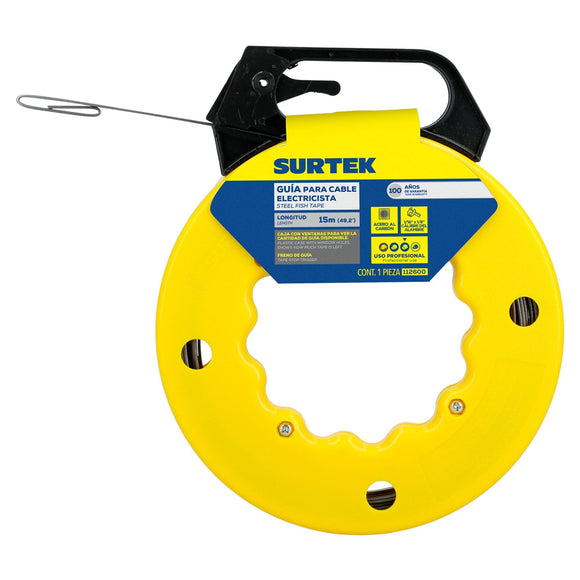 ▶ SURTEK Guía Jalacable, 15 M Surtek