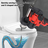 ▶ Desatascador Eléctrico, Desatascador Manual Sin Escobillas Desatascador Eléctrico con Cable de Acero de 4.5m Desatascador Portátil para Desagües de Baños, Fregaderos de Cocina