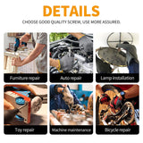 🔩 Voyzdx 1280 Piezas Surtido de Tornillos Métricos M2 M3 M4 M5 304 Tornillos de Acero Inoxidable, Surtido de Tornillos Allen con Cabeza Cilíndrica, Tuercas Hexagonales y Arandelas Planas