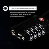 Cerraduras de Equipaje de 4 Dígitos TSA, [Nueva versión] 2 PCS Candados de Combinación de Cerradura de Viaje, Candado de Cable Flexible de 14 cm para Maleta de Viaje, Negro y Plata