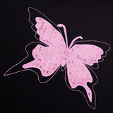 ▶ Juego de fundas universal para asiento de coche con mariposa, para mujer, butaca trasera dividida, con color (2 fundas delanteras, rosa, encaje)