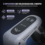 Soplador de Hojas Inalámbrico, Soplador Eléctrico de Mano, Soplador Recargable con 3 Boquillas, 3 Velocidades, Motor sin Escobillas