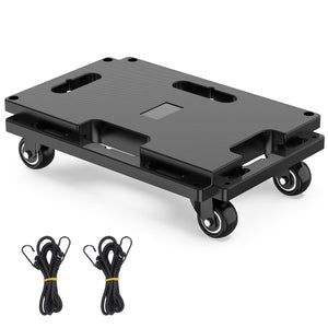 Furniture Mover Dolly 4 ruedas de alta resistencia para muebles pequeños con 4 ruedas de 420 libras de capacidad, plataforma rodante con diseño entrelazado, plataforma plana con ruedas, color