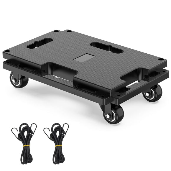 Furniture Mover Dolly 4 ruedas de alta resistencia para muebles pequeños con 4 ruedas de 420 libras de capacidad, plataforma rodante con diseño entrelazado, plataforma plana con ruedas, color