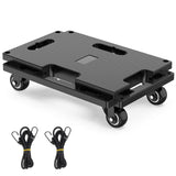 Furniture Mover Dolly 4 ruedas de alta resistencia para muebles pequeños con 4 ruedas de 420 libras de capacidad, plataforma rodante con diseño entrelazado, plataforma plana con ruedas, color