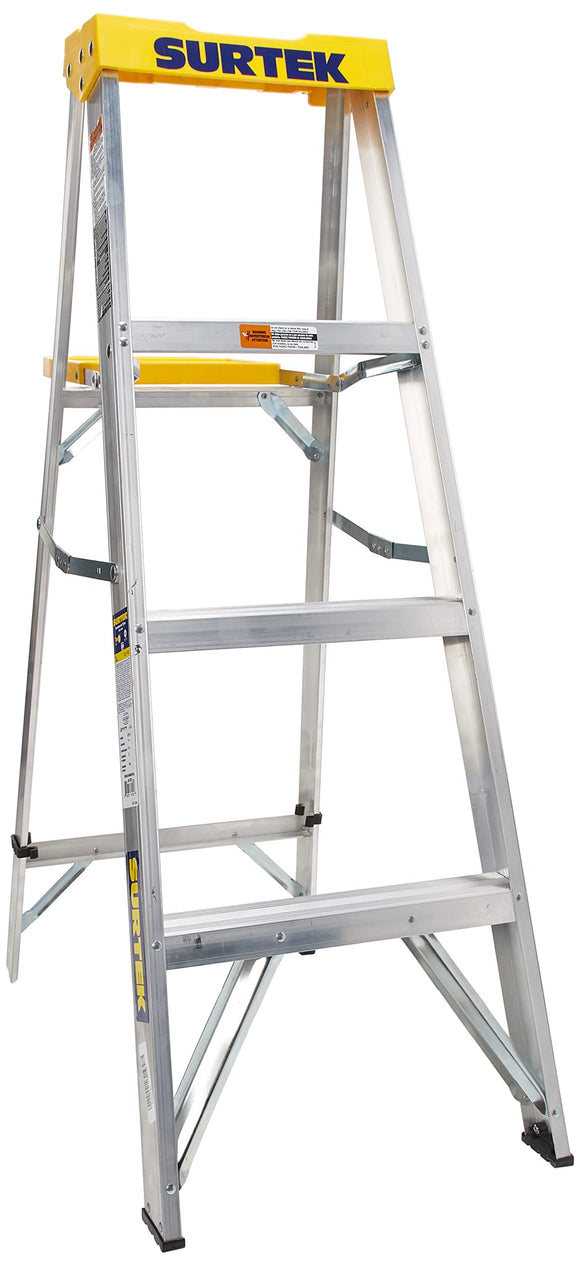 Escalera de Aluminio Tipo Tijera, 3 Peldaños, 1.21 m