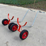 Carretillas de transporte de tuberías de alta resistencia, 1000 kg portátil para tuberías de acero DN400, se mueven fácilmente cargas pesadas (43 cm)