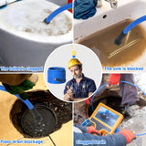 ▶ Limpieza de lavadora a presión, kit de chorro de alcantarillado para manguera de limpieza de drenaje de presión de trabajo NPT de 1/4 pulgadas, manguera de limpieza de drenaje