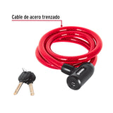 ▶ Hermex CB-15, Candado de cable con llave, 15mm X 1.20 m