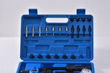 🔩 LSLANSOON Juego de herramientas de tuerca de remache, kit de herramientas de remache de 13 pulgadas con 11 mandriles métricos y SAE, kit surtido de tuercas de remache y estuche de transporte resistente
