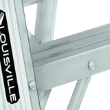 ▶ Escalera de tijera de aluminio con clasificación de resistencia en libras, 2 pies