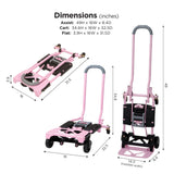 Carretilla plegable carretilla de mano y carro, Rosado Cosco Shifter