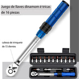 SPOWAY 16 Piezas Juego Vaso con Extensión,Llave Dinamométrica De 72 Dientes Ajustable De Doble Dirección Con Hebilla Para Mantenimiento De Bicicletas, Motocicletas Y Aut