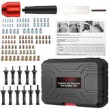 ▶ Remachadora Profesional Kit adaptador de tuerca de remache con 100 accesorios de tuerca, adaptador de pistola de tuerca fácil de instalar para pistola de remache eléctrica, adaptador de pistola de remache eléctrico,