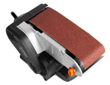 WEN - Lijadora de banda de mano y de sobremesa con combinación de velocidad variable de 10 amperios (HB424V)