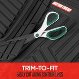 ▶ Tapetes Alfombrillas de goma OF-933-BK Deep Dish para todo tipo de clima, rendimiento para todo tipo de clima, además de forros resistentes, inodoros (negros)