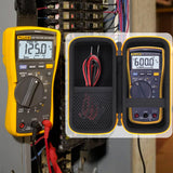 ▶ Portafolios rígidos para multímetro digital, Fluke Volt Meter Organizador (solo funda)