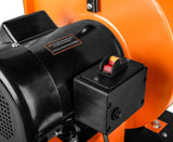WEN DC3474 - Colector de polvo rodante de 7,4 amperios con motor de inducción, bolsa de 15 galones y soporte de pared opcional, color negro