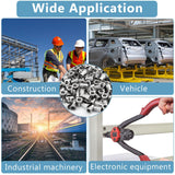🔩 Worldity - Juego de 150 tuercas de remache de acero inoxidable de 1/4"-20, insertos roscados de cabeza plana con cuerpo moleteado para metal, tuercas de hardware duraderas para un cierre seguro