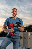 Herramienta de prensado con interfaz LED y conectividad Bluetooth, herramienta de prensa para mordazas y anillos de serie estándar RIDGID  ProPress