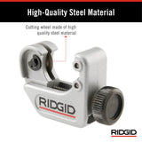 Cortador de tubos de cuarto cerrado, cortador de tubos de 3/16" a 15/16" RIDGID 32985 Modelo 104