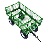 Carro de jardín de acero GOR400-COM con lados extraíbles, 400 libras. Capacidad, color verde Gorilla Carts -