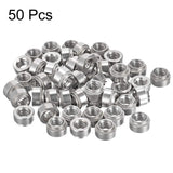 uxcell - Tuercas autoenganchables, 1/4-20 x 0.25 pulgadas, tuerca de remache de acero inoxidable, cabeza redonda, 50 piezas