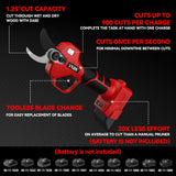 Tijeras de podar eléctricas para batería Milwaukee M18, tijeras de podar inalámbricas portátiles con visualización LCD y cuchillas SK5, diámetro de corte ajustable de 0.8 a 1.2 pulgadas para podar