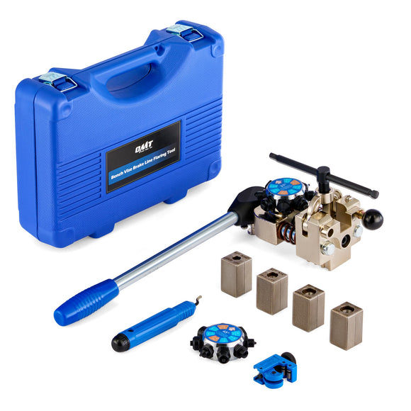 ▶ Herramientas de abocinamiento de línea de freno, juego de herramientas de abocinamiento de 45 y 37 grados, kit de herramientas de abocinamiento de doble burbuja para líneas