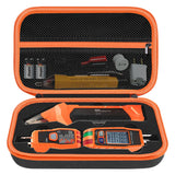 Estuche duro para Klein Tools Disyuntores Finder Probador eléctrico y kit de herramientas 80016 y RT250 GFCI Probador de salida y accesorios Herramientas eléctricas Bolsa organizadora de