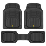 ▶ CATERPILLAR Tapetes Alfombrillas de Goma para el Piso de camión, para Coche, camión, SUV, Furgoneta, Todo Tipo de Clima, protección Total, revestimientos duraderos, Resistentes sin Olor