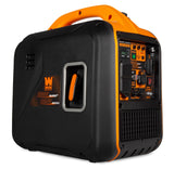 WEN 56250i - Generador inversor de 2500 vatios, silencioso, portátil y ligero con apagado de combustible