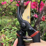 Tijeras de podar eléctricas profesionales color negro/Grip cómodo y suave/Podadera de alta calidad | Podadoras para jardín