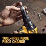 ▶ DEWALT - Remachadora Profesional inalámbrica MAX XR de 20 V, 3/16 pulgadas, solo herramienta desnuda (DCF403B)