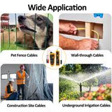 ▶ Buscador de tuberías y cables subterráneos probador de cables RockyMars para valla invisible para perros, buscador de disyuntores, trazador de cables de valla eléctrica, localizador de rotura de alambre, etc.