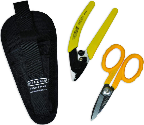 ▶ Miller MA01-7001 Kit de pelacables y tijeras de fibra óptica