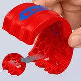 Cortador para tubos de plástico y manguitos de sellado 72 mm 90 22 10 BK Knipex BiX®