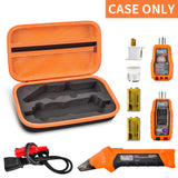 Funda para Klein Tools Circuit Finder y kit de herramientas de reparación de tomacorrientes 80041 y probador de receptáculos RT250 GFCI (solo caja), interior naranja